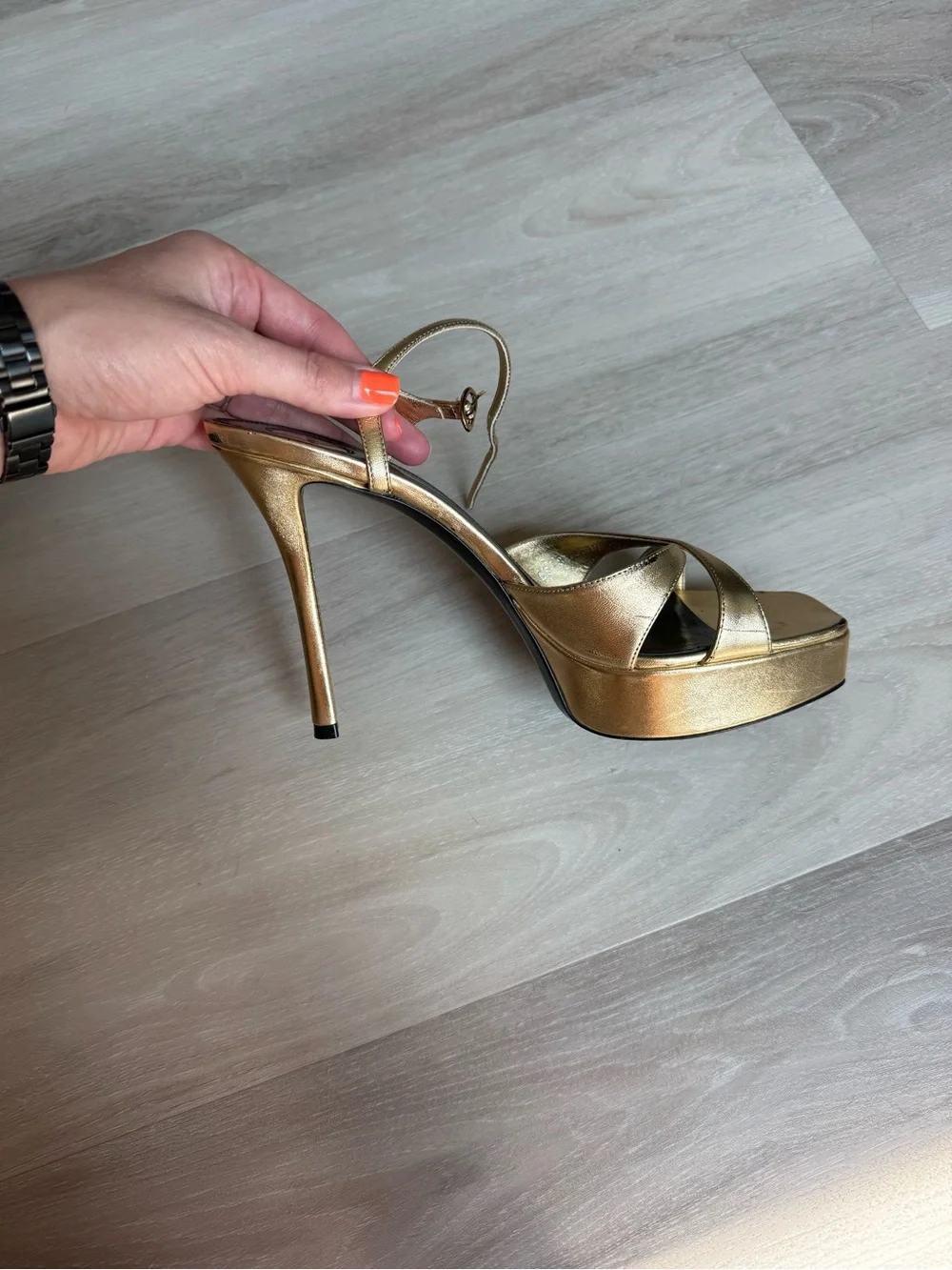 Saint Laurent Debbie Platform Sandal